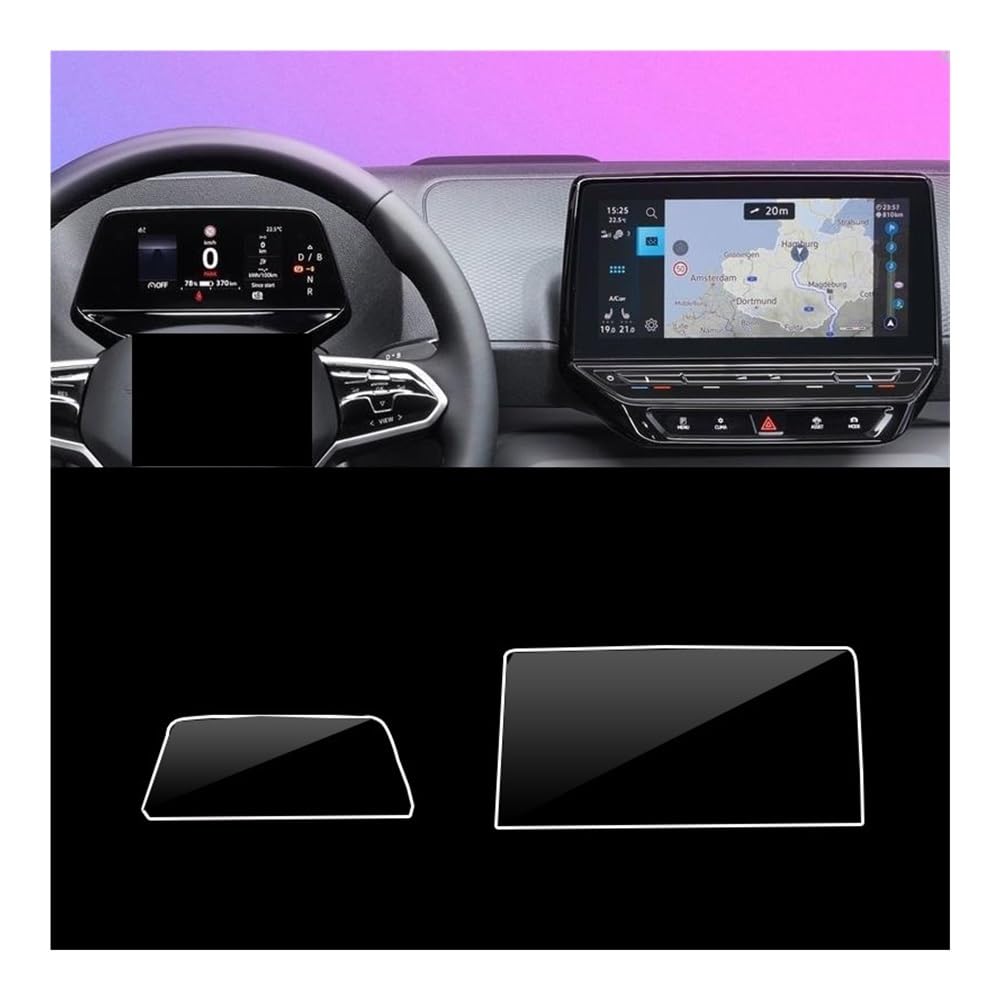 Displayschutzfolie Schützendes Gehärtetes Glas Für ID Buzz 2023 Infotainment Auto GPS Radio Displayschutzfolie Armaturenbrett Film Virtual Cockpit Schutzfolie von ZHANGTONG