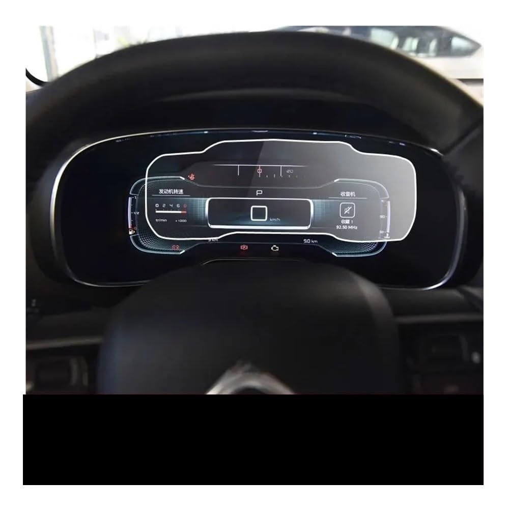 Displayschutzfolie Schutzfolie Für Citroen Für C5 Für Aircross 2017-2019 Autoinnenausstattung Armaturenbrett Instrumententafel Virtual Cockpit Schutzfolie von ZHANGTONG