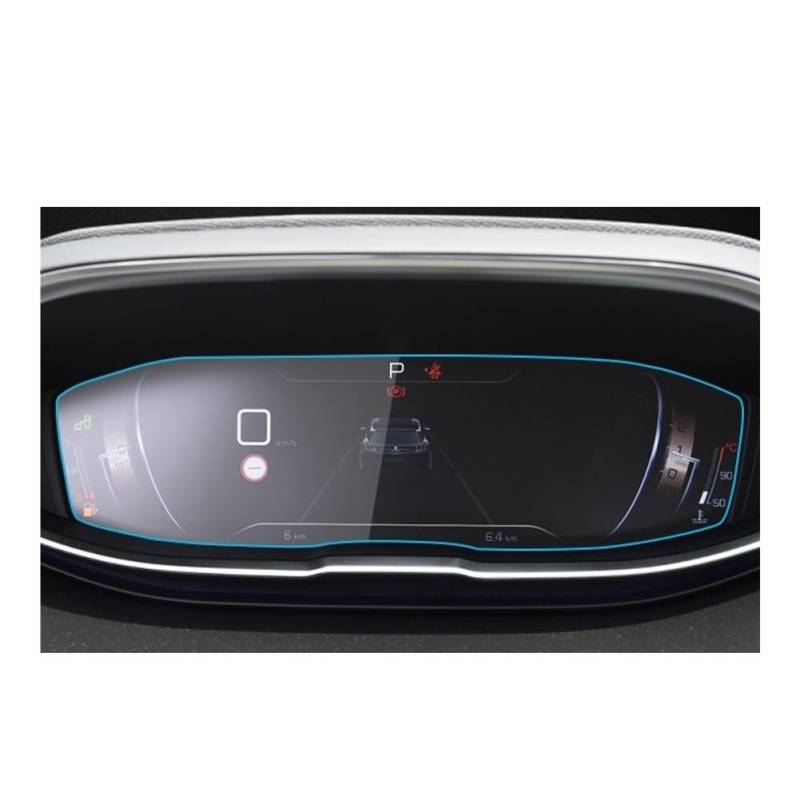 Displayschutzfolie Schutzfolie für Auto-GPS-Displayschutz aus gehärtetem Glas für Peugeot 4008 2016–2022 Virtual Cockpit Schutzfolie von ZHANGTONG