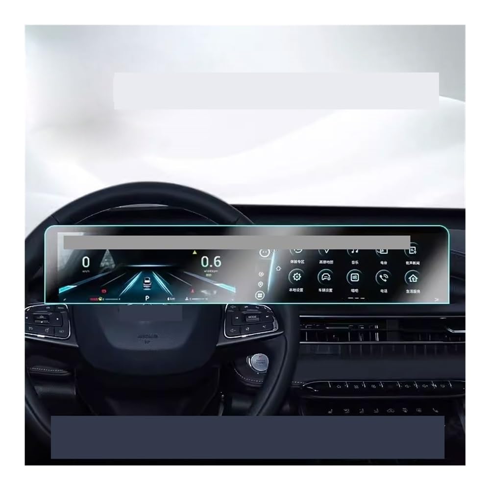 Displayschutzfolie Schutzfolie für Chery für Tiggo 7 2023–2024, Auto-GPS und Armaturenbrett Virtual Cockpit Schutzfolie von ZHANGTONG