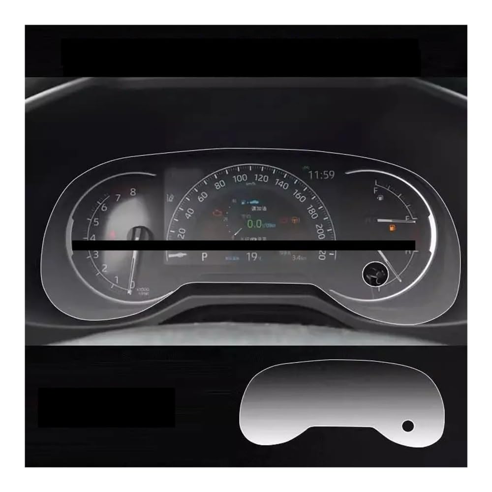 Displayschutzfolie Schutzfolie für RAV4 2020, Auto-Instrumententafel-Schutz, Armaturenbrett-Mittelsteuerung Virtual Cockpit Schutzfolie von ZHANGTONG