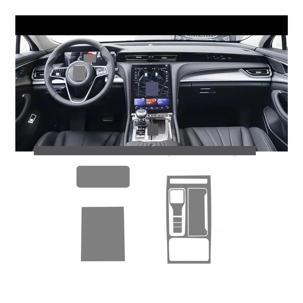 Displayschutzfolie TPU Schutz Film Für Hongqi Für H5 2022 2023 Auto Interior Center Konsole Getriebe Dashboard Tür Fenster Panel Virtual Cockpit Schutzfolie von ZHANGTONG