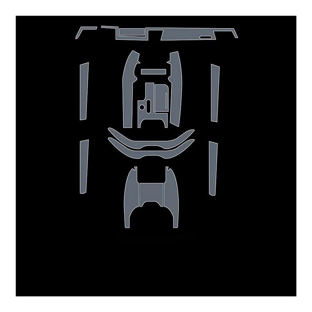 Displayschutzfolie TPU-Schutzfolie für A8 2012–2017, Mittelkonsole, Getriebe, Tür, Armaturenbrett, Bildschirm, Air-Panel Virtual Cockpit Schutzfolie von ZHANGTONG