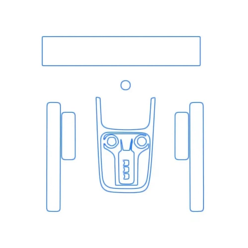 Displayschutzfolie TPU-Schutzfolie für WEY für Tank 300 2021 2022, Auto-Center-Armaturenbrett-Bildschirm, Getriebeschutz Virtual Cockpit Schutzfolie von ZHANGTONG