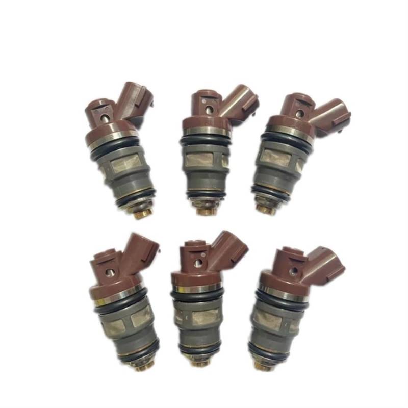 Einspritzventil Nozzle 6 Stücke 800cc E85 Kraftstoff Injektor Für Toyota Für MR2 Für Celica Für Supra Für Turbo Für 3SGTE Für 1JZGTE Für 2JZGTE Kraftstoff Düse 1001-87092 Düse Einspritzventil von ZHANGTONG