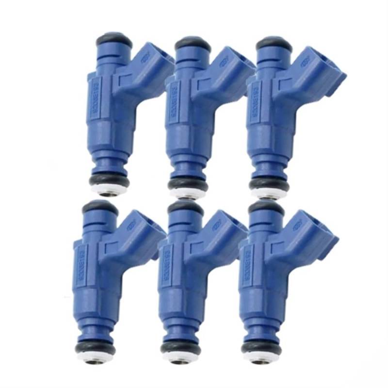 Einspritzventil Nozzle 6 Stücke Auto Kraftstoff Injektoren Düse 0280156300 Für Volvo Für XC90 Für S80 Für XC70 Für V70 Für XC60 3.2 L6 2007-2015 FJ1066 Düse Einspritzventil von ZHANGTONG