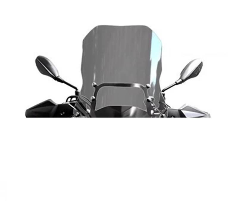 Motorrad Windschild Grau 51 cm/57 cm/61 cm Motorrad Windschutzscheibe Windschutz Frontglas Für B&enelli TRK502 TRK 502 TRK502X von ZHANGTONG