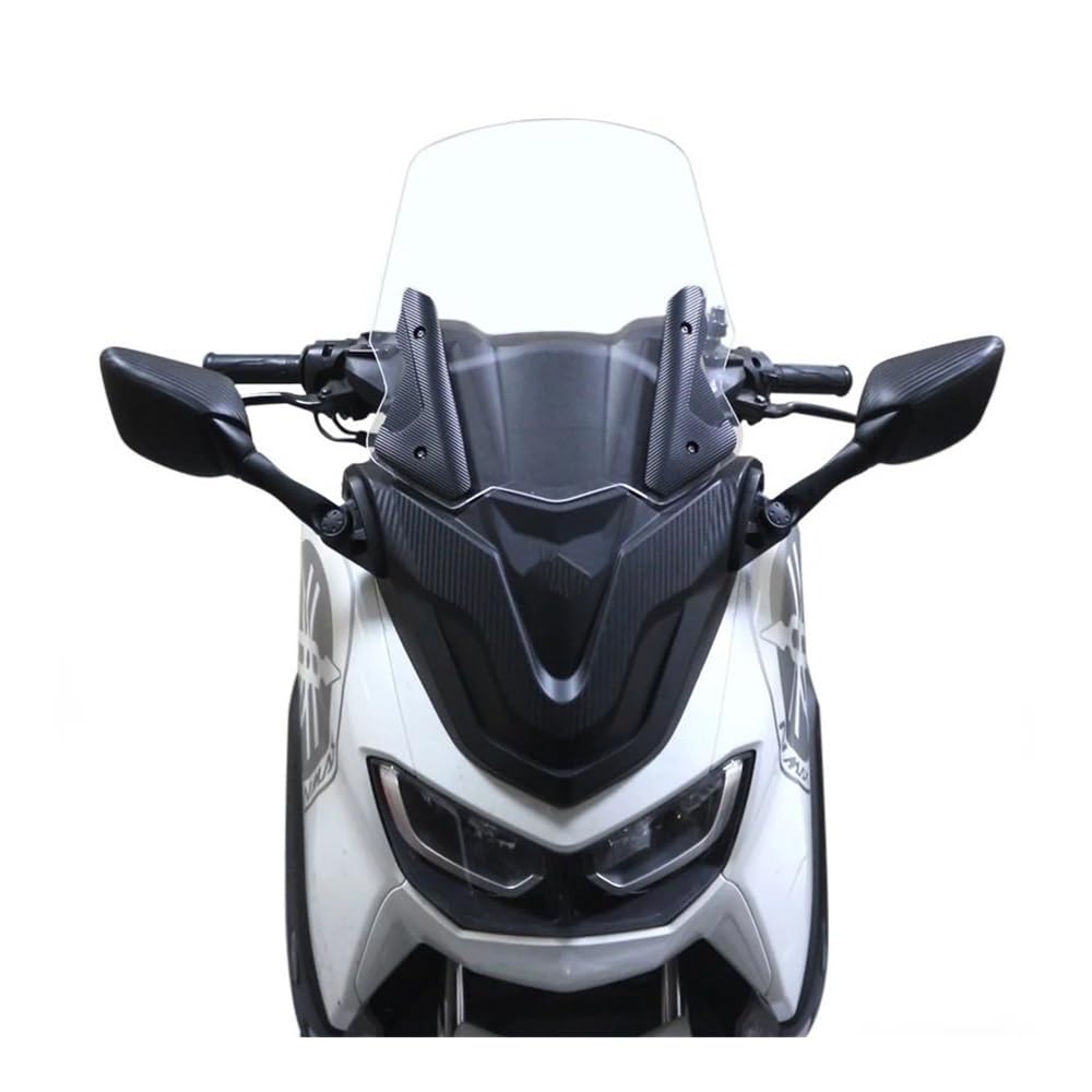 Motorrad Windschild Modifizierte Motorrad nmax125 nmax155 nmax Windschutzscheibe Windschutzscheibe Windabweiser für nmax155 nmax 150 NMAX2020-2023 von ZHANGTONG