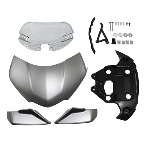 Motorrad Windschild Motorrad Windschutzscheibe Windschutzscheibe Scheinwerfer Gaurd Verkleidung Gugel Schutz Für Tr&iumph Speed ​​Triple 1200 RS 2021 2022 von ZHANGTONG