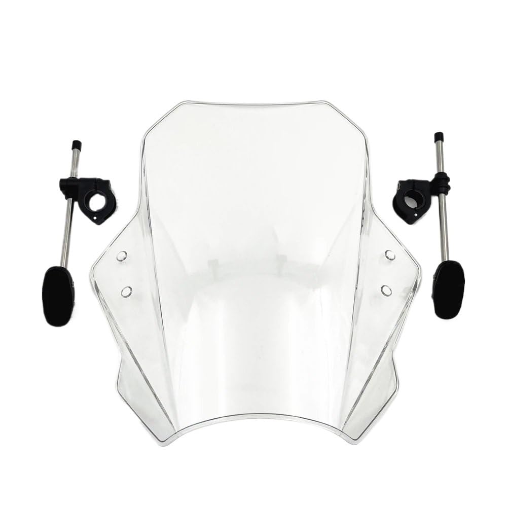 Motorrad Windschild Motorrad-Windschutzscheibe nach oben und unten verstellbar, universal, Windschutzscheiben-Spoiler-Verlängerung, Windabweiser für SR400 SR 400 von ZHANGTONG