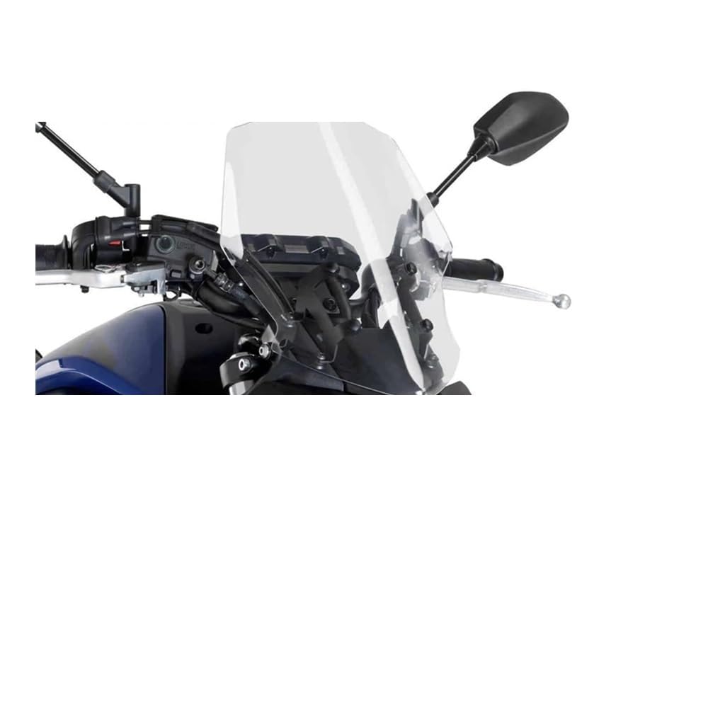 Motorrad Windschild Motorrad-Windschutzscheiben-Windschutzscheiben-Deflektor-Spoiler für FZ07 MT-07 MT07 2018 2019 2020 von ZHANGTONG