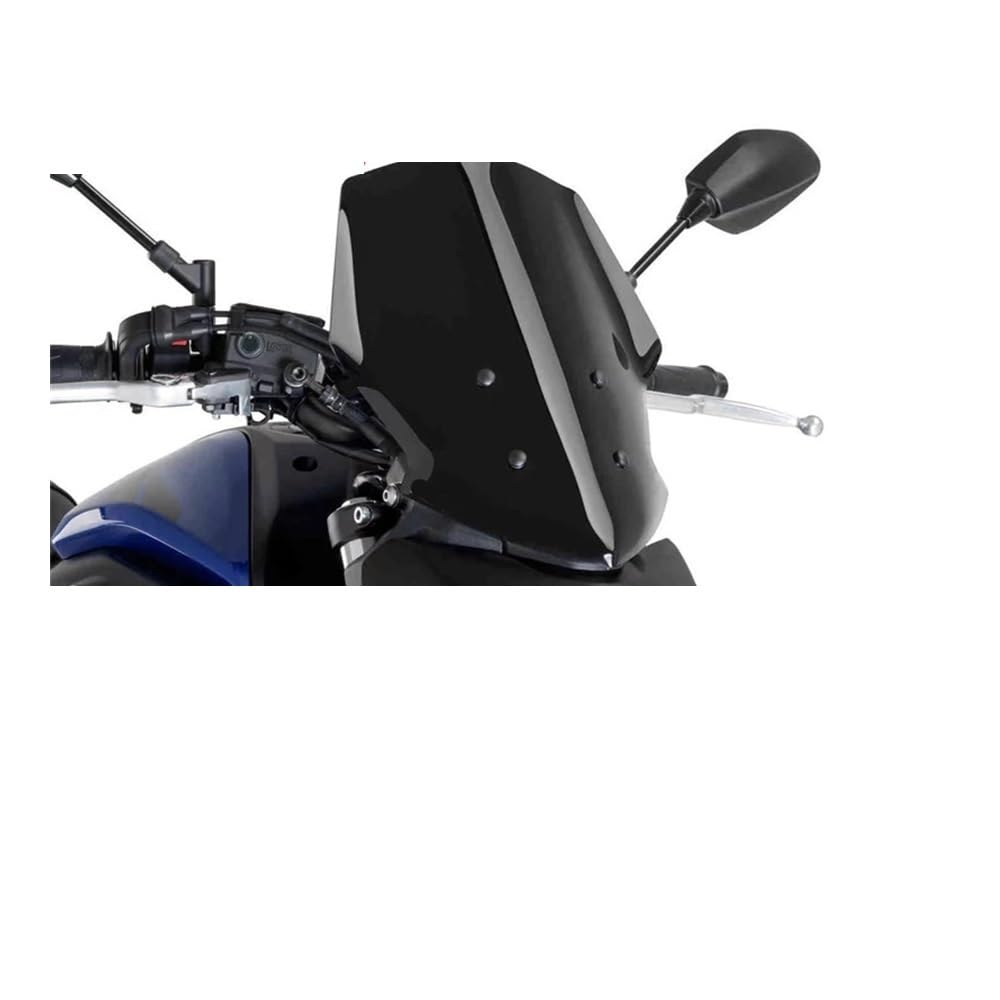 Motorrad Windschild Motorrad-Windschutzscheiben-Windschutzscheiben-Deflektor-Spoiler für FZ07 MT-07 MT07 2018 2019 2020 von ZHANGTONG