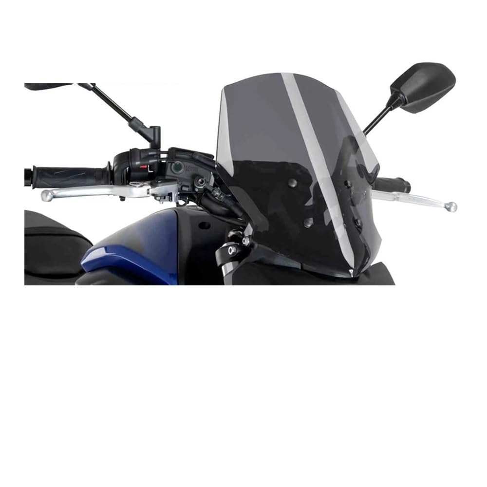 Motorrad Windschild Motorrad-Windschutzscheiben-Windschutzscheiben-Deflektor-Spoiler für FZ07 MT-07 MT07 2018 2019 2020 von ZHANGTONG