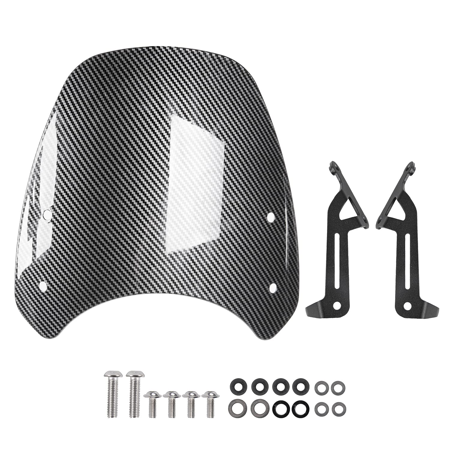 Motorrad Windschild Motorrad-Windschutzscheiben-Windschutzscheiben-Visier-Windschutzabweiser für Tr&iumph Street Twin 900 2019 2020 2022 von ZHANGTONG