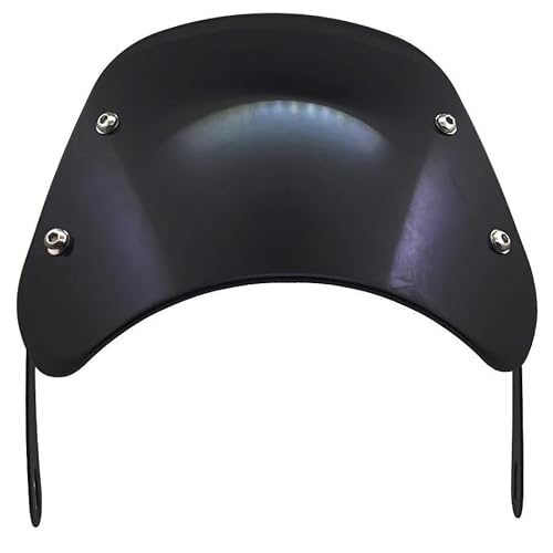 Motorrad Windschild Schwarz Universal 5 "-9,45" Motorrad Scheinwerfer Windschutzscheibe Windabweiser Windschutzscheibe Für S&uzuki SV1000 SV400 GS750E von ZHANGTONG