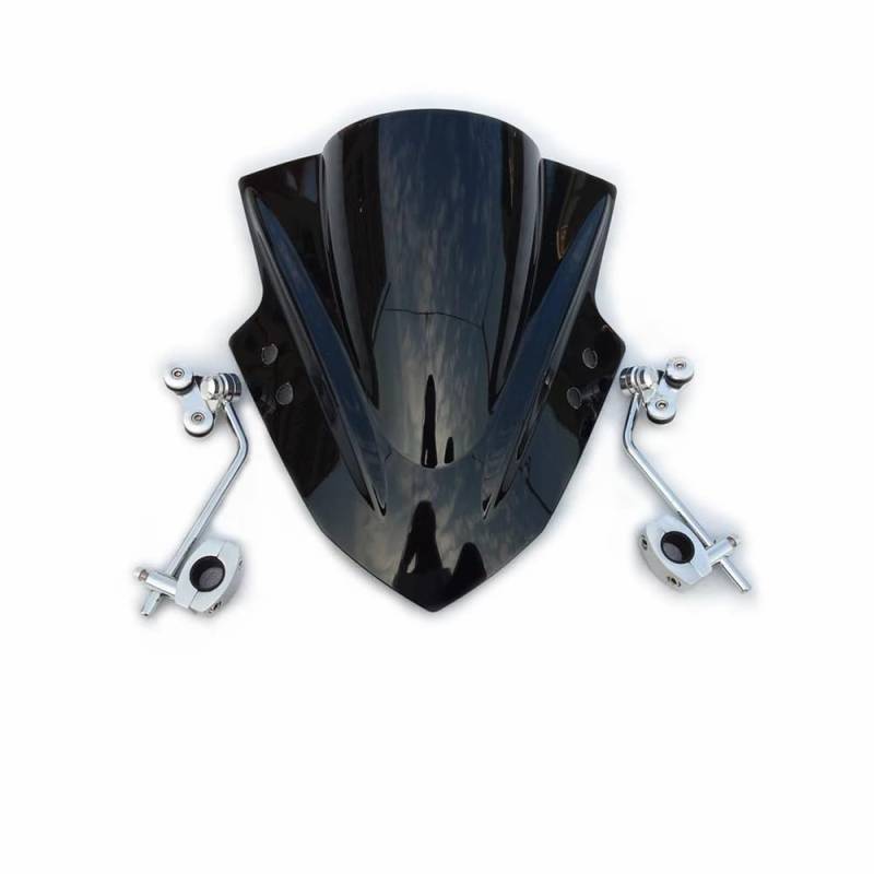 Motorrad Windschild Windschutzscheibe Universal Motorrad Windabweiser Clamp-On Variable ABS Windschutzscheibe Spoiler Für CTX 700N CTX700N CTX700 N von ZHANGTONG