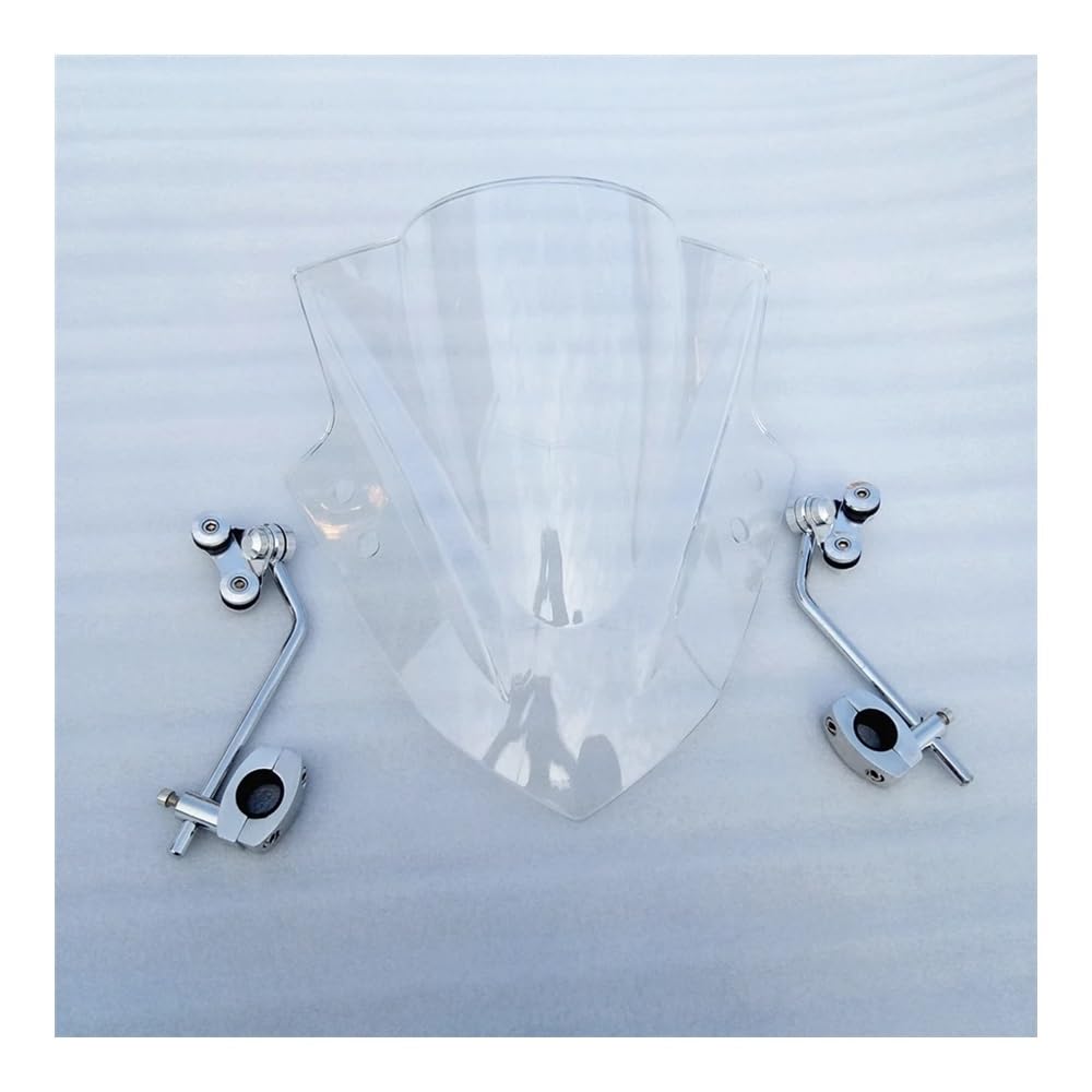 Motorrad Windschild Windschutzscheibe Universal Motorrad Windabweiser Clamp-On Variable ABS Windschutzscheibe Spoiler Für CTX 700N CTX700N CTX700 N von ZHANGTONG