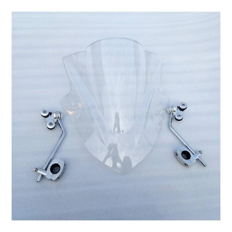 Motorrad Windschild Windschutzscheibe Universal Motorrad Windabweiser Clamp-On Variable ABS Windschutzscheibe Spoiler Für CTX 700N CTX700N CTX700 N von ZHANGTONG