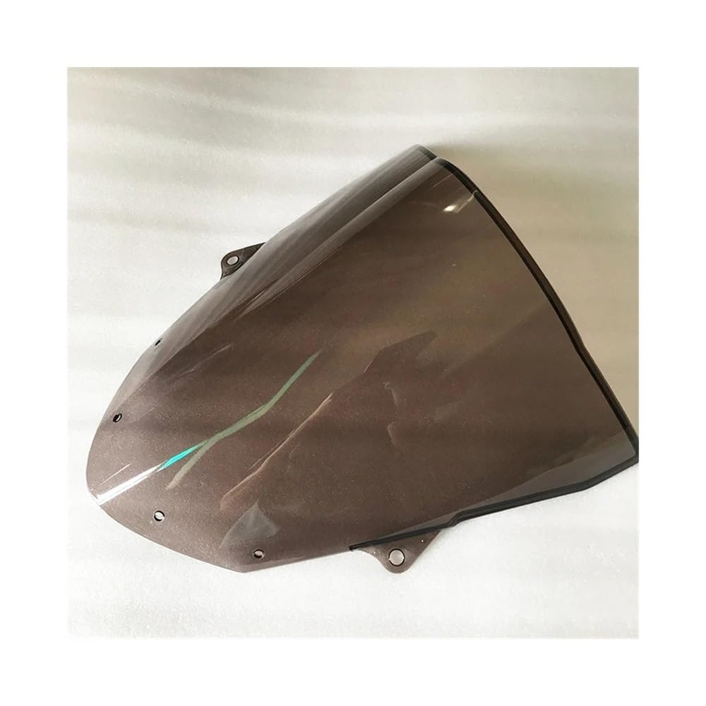 Motorrad Windschild ZX10R Motorrad Double Bubble Windschutzscheibe Windschutzscheibe für K&awasaki Ninja ZX 10R ZX-10R 2008 2009 2010 Frontscheibe Schwarz von ZHANGTONG