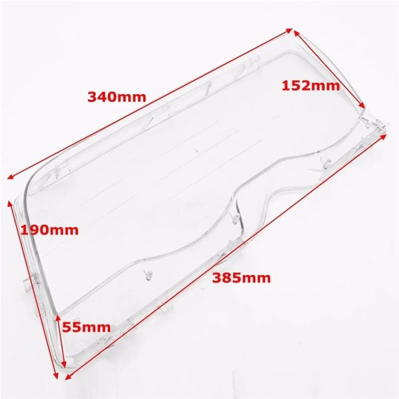 Scheinwerfer Shell Lampenschirm Auto-Scheinwerfer-Abdeckung, Lampenschirm, Helle Schalenabdeckung Für E46 3er-Serie, 4-Türer 1998–2001, Klare Linsenabdeckung Für Scheinwerfer(Pair) von ZHANGTONG