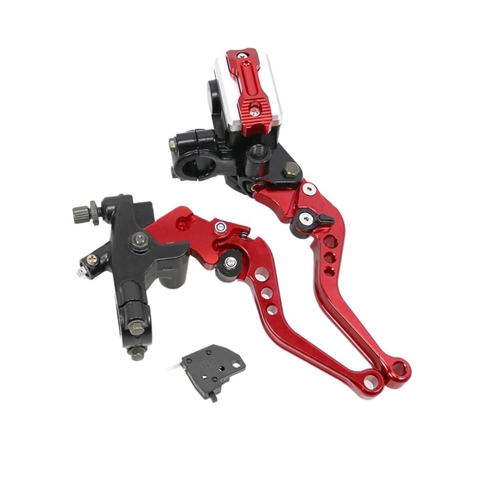 ZHANGTONG Kupplungshebel Motorrad Universal Motorrad Lenker Bremse Für Hauptzylinder Kupplungshebel Links Rechts Set Für K&awasaki Motorrad Bremshebel von ZHANGTONG