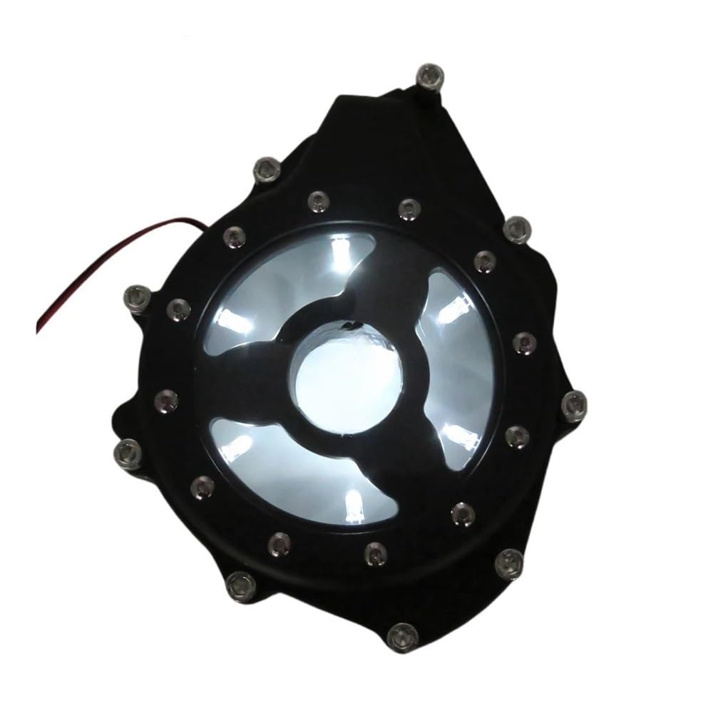 ZHANGTONG Stator Abdeckung Motor kurbelgehäuse Motorradteil Weiß Durchsichtige Motorstatorabdeckung Für S&uzuki GSX1300R 1999-2020 Schwarz von ZHANGTONG