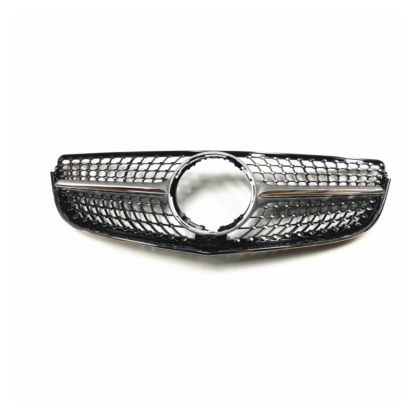 Auto Frontgrill Für Benz Für E Klasse Coupe W207 C207 A207 2 Türer 2014-2017 E200 E250 E400 E500 Kühlergrill Grill Obere Stoßstange Haube Mesh Kühlergrill Vorne(Silber) von ZHANGWENLING