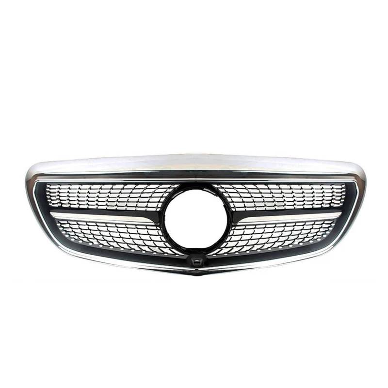 Auto Frontgrill Für Benz Für E-Klasse W213 2016 2017 2018 2019 2020 Auto Vorne Racing Grill Kühler Elegante Grille Kühlergrill Vorne(BLK with Camera Hole) von ZHANGWENLING