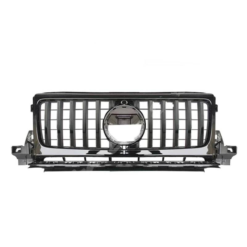 Auto Frontgrill Für Benz Für G-Klasse W464 2019 2020 2021 2022 Auto Front Racing Stoßstange Grille Oberen Vent Bar Grill Kühlergrill Vorne(Full Black) von ZHANGWENLING