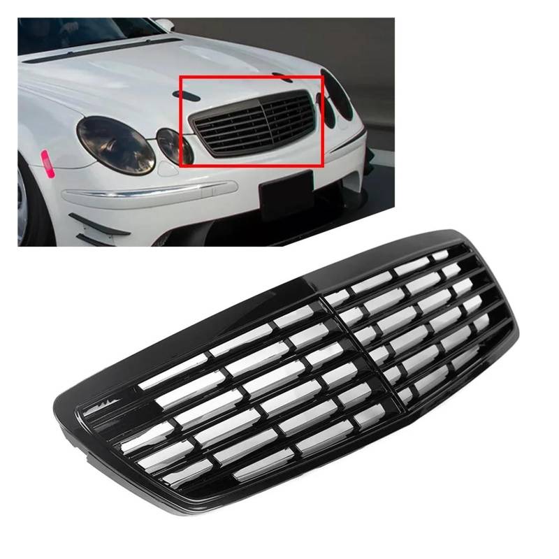 Auto Frontgrill Für Benz Für W211 E500 E320 E350 E430 E-Class 2002 2003 2004 2005 2006 Auto Kühlergrill Stoßstange Mesh Grill ABS Kühlergrill Vorne von ZHANGWENLING