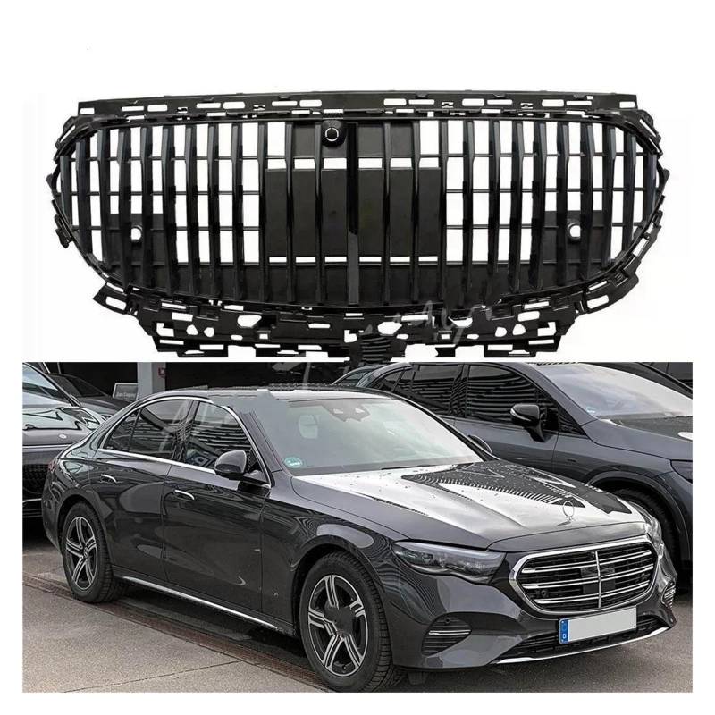 Auto Frontgrill Für Benz Für W214/V214 E200 E260 E300 2024 + Vorne Racing Oberen Facelift Gitter Kühler GT/Für Maybach Stil Kühlergrill Vorne(Maybach Style Black) von ZHANGWENLING