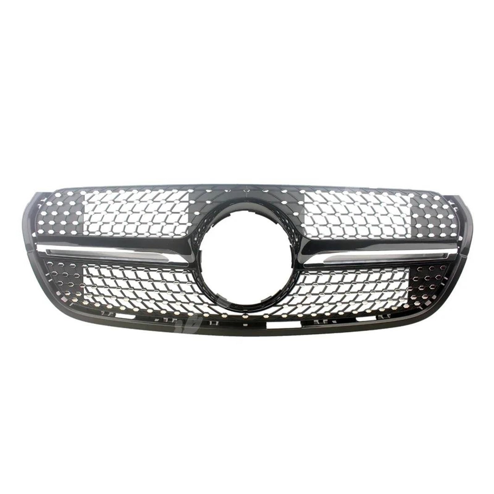 Auto Frontgrill Für Benz Für W470 X-Class X220d X250d X350d Diamond Front Racing Facelift Stoßstangengrill Obere Grillabdeckung Kühlergrill Vorne(Schwarz) von ZHANGWENLING