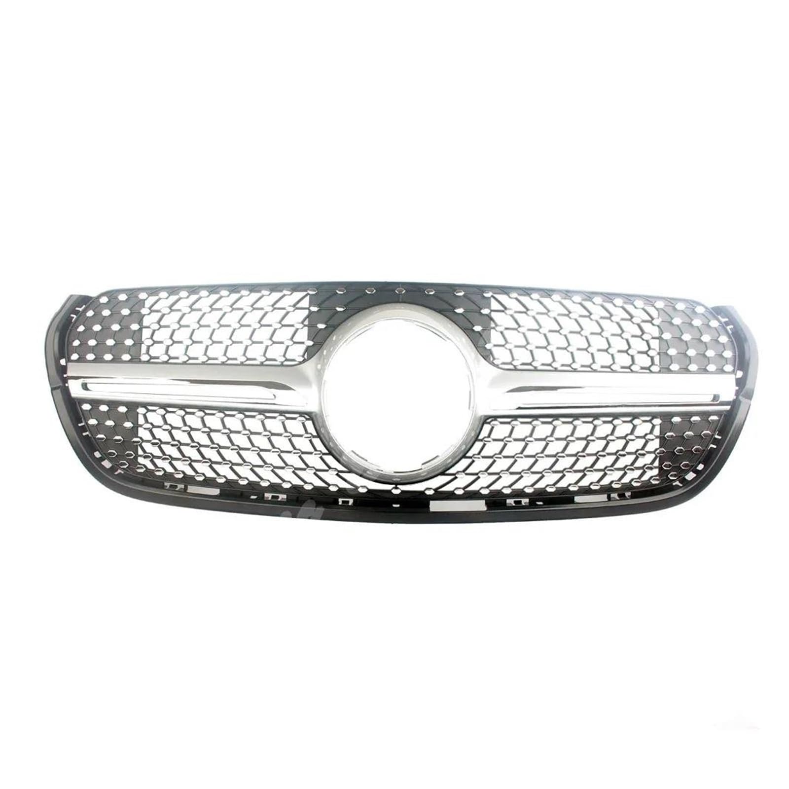 Auto Frontgrill Für Benz Für W470 X-Class X220d X250d X350d Diamond Front Racing Facelift Stoßstangengrill Obere Grillabdeckung Kühlergrill Vorne(Silber) von ZHANGWENLING