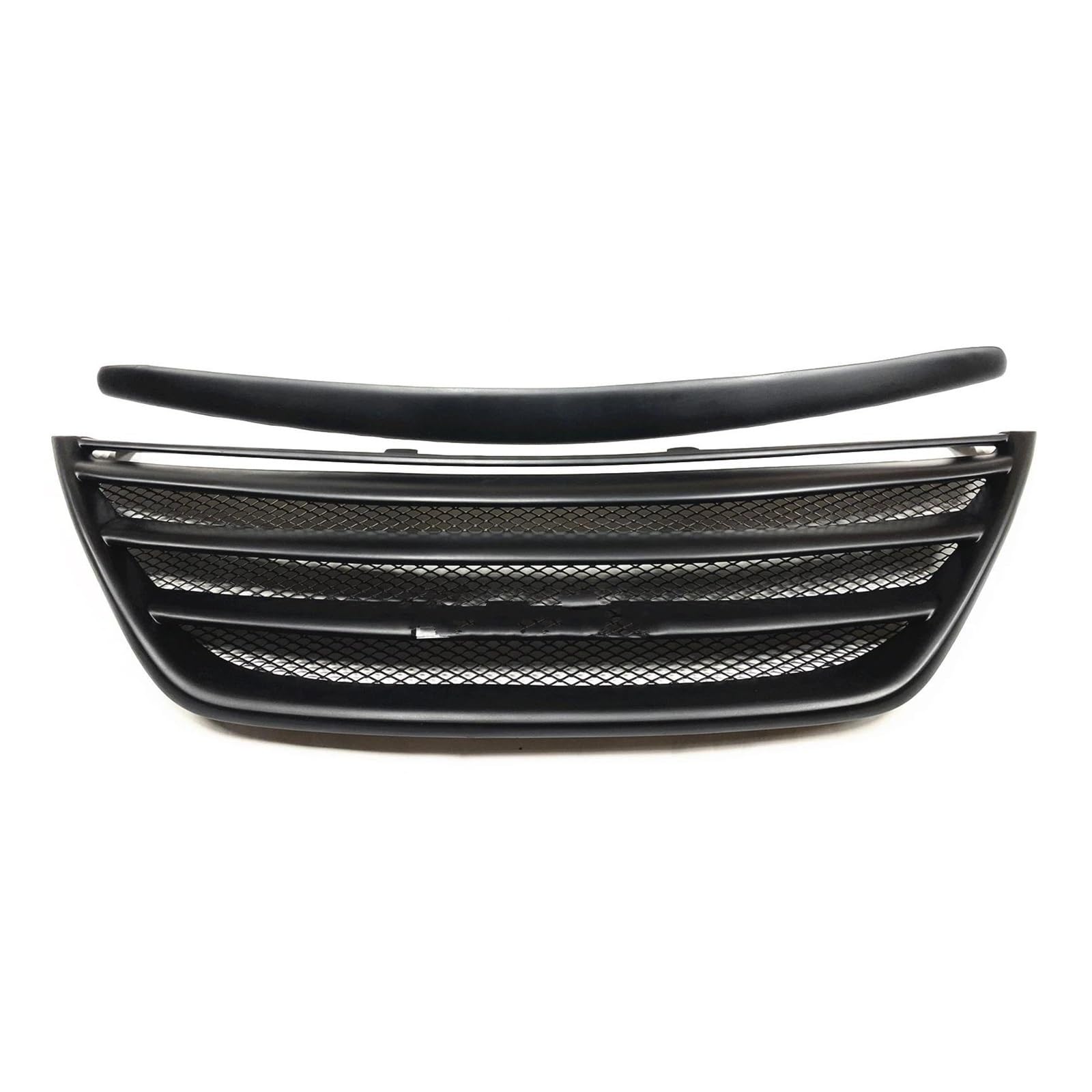 Auto Frontgrill Für Hyundai Für Genesis 2009–2014 Limousine Sport, Echtkohlefaser/Fiberglas, Obere Stoßstangenhaube, Kühlergrill + Halterungsverkleidung Kühlergrill Vorne(Fiberglass) von ZHANGWENLING