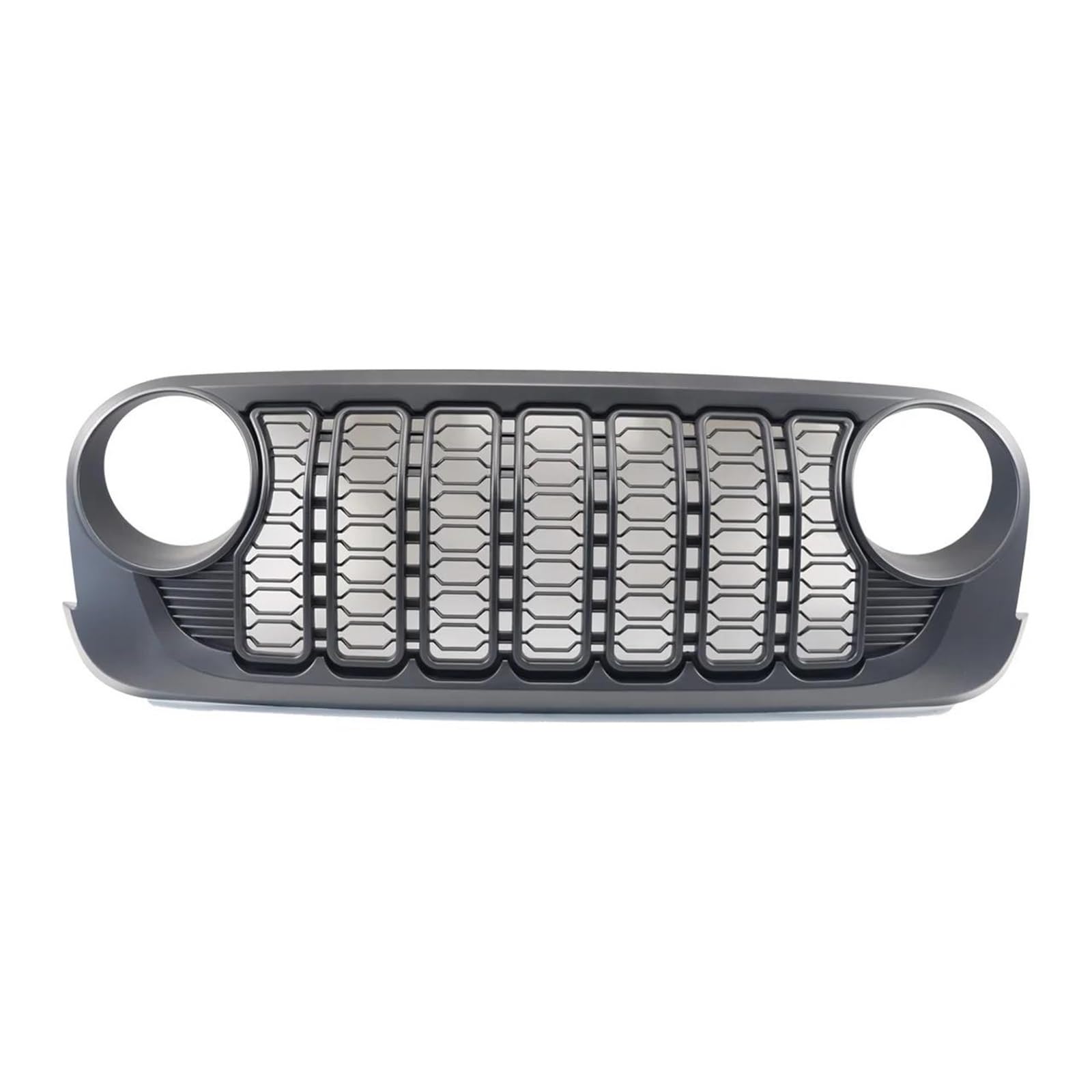 Auto Frontgrill Für Jeep Für Wrangler JK 2007-2017 Upgrade-Grill Autozubehör Mattschwarzes Design Dekoration Frontstoßstangengitter Grille JL-Stil Kühlergrill Vorne von ZHANGWENLING