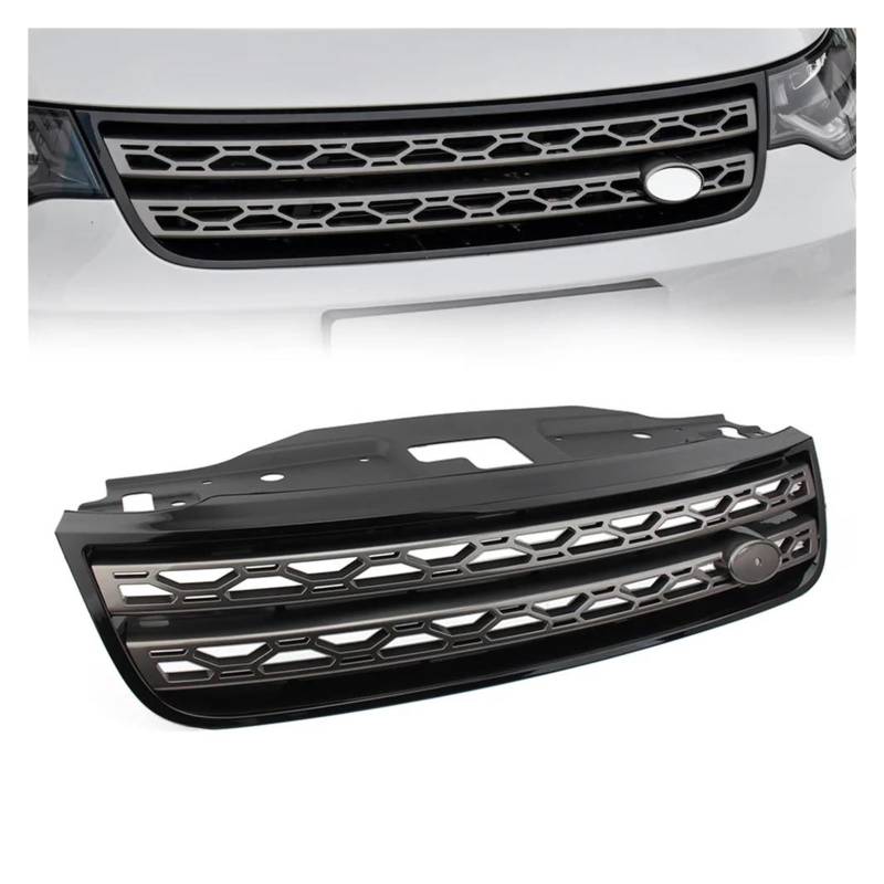 Auto Frontgrill Für Land Für Rover Discovery 5 2017 2018 2019 2020 2021 ABS Kunststoff LR5 2017-2021 Auto Vorderen Stoßstange Grill Lufteinlass Kühlergrill Kühlergrill Vorne(Bright Gray) von ZHANGWENLING