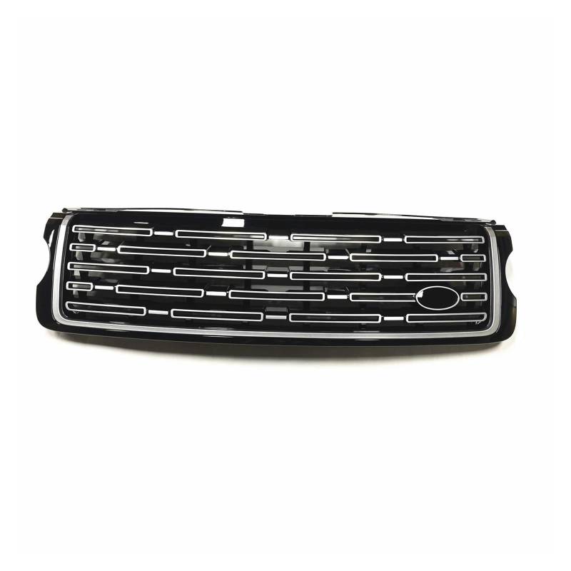 Auto Frontgrill Für Land Für Rover Für Range Für Rover Vogue L405 2013-2017 Schwarz-Chrom-Obere Stoßstangen-Ansaughaube, Maschengitter, Frontgrill, Renngrills Kühlergrill Vorne(Black Chrome) von ZHANGWENLING