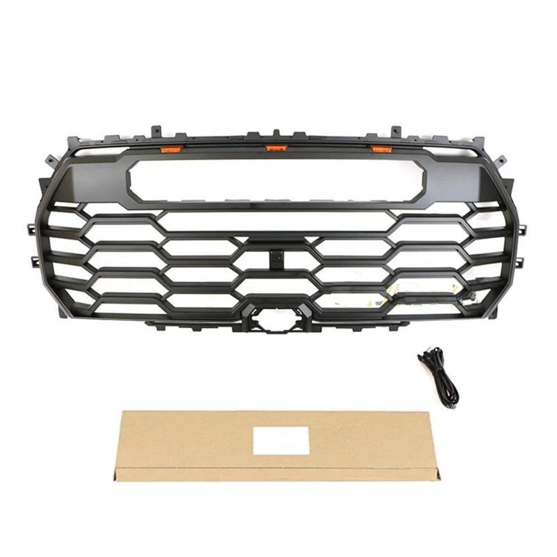 Auto Frontgrill Für Toyota Für Tundra 2022-2023 Grill Frontschürze Grille Änderung Zubehör Dekoration Racing Grill TRD Kühlergrill Vorne(Without Light bar) von ZHANGWENLING