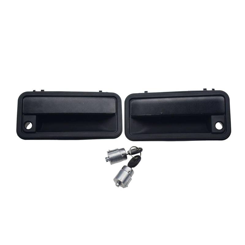 Auto Türgriff Außengriff Für GMC Für C1500 1995 1996 1997 1998 Vorderer Schwarzer Außentürgriff Mit Schließzylindersatz 69051-12340,1574229,1574230 Außentürgriff Kappen von ZHANGWENLING