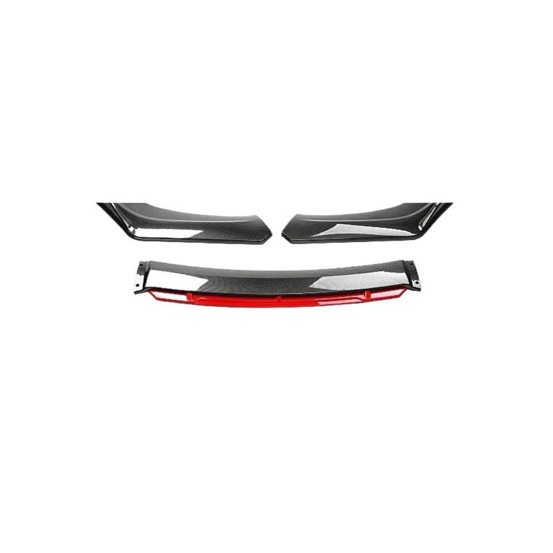 Frontstoßstange Spoiler Für A3 Für A4 Für A6 Für Q3 S3 S4 S6 B6 B7 B8 B8.5 Limousine Frontschürze Lippe Kinn Spoiler Splitter Diffusor Bodykit Universal Frontspoiler Lippe(Carbon Red) von ZHANGWENLING