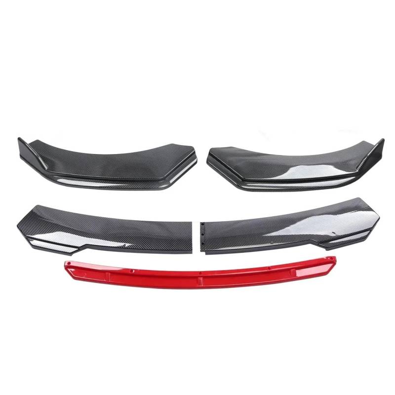 Frontstoßstange Spoiler Für Toyota Für Corolla Auto Vorderen Körper Stoßstange Spolier Lippe Kinn Diffusor Splitter Air Dam Kit Protector Schutz Abdeckungen Frontspoiler Lippe(Carbon Fiber Red) von ZHANGWENLING