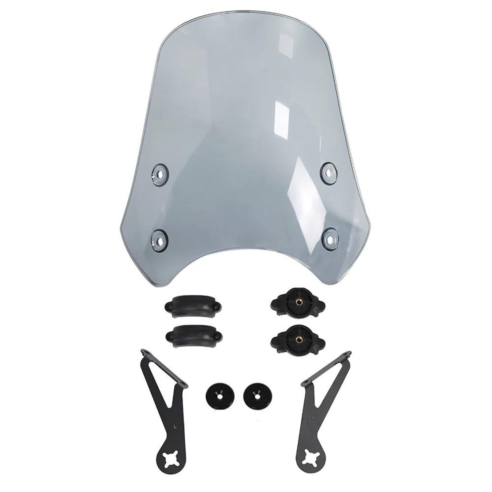 Für Dyna Für Softail Für FXDWG Für FXDB 2000-2009 Für FXSTC 2007-2010 50mm Vorderradgabel Motorrad Windschutzscheibe Deflektoren Universal Windschild Motorrad Deflektor Windschutzscheibe(Light Smoke) von ZHANGWENLING