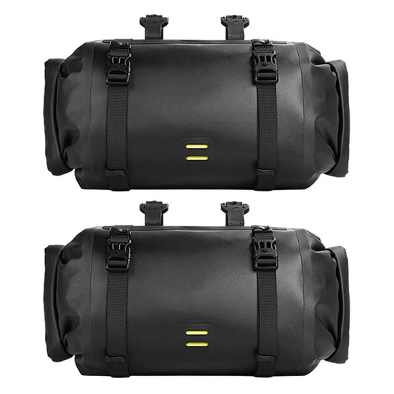 Motorrad Pannier Universelle Motorrad Seitentasche wasserdichte Rücksitz-Heckträger Tasche Satteltasche Reise Kofferraum Gepäcktasche Motorradgepäck(Main Bag 2 Pcs) von ZHANGWENLING