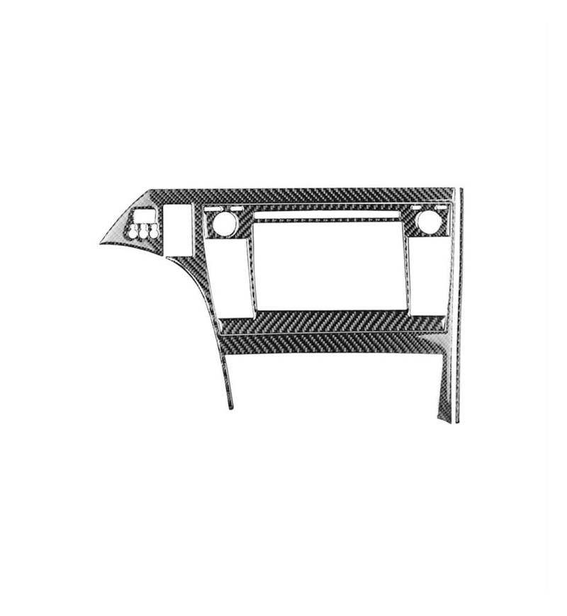 Schalttafelabdeckung Trims Für Toyota Für Prius 2012-2015 Konsole Taste Panel Trim Zubehör Carbon Faser Aufkleber Abdeckung Trim Schalttafel Abdeckungen Aufkleber(Black Style A 3pcs) von ZHANGWENLING