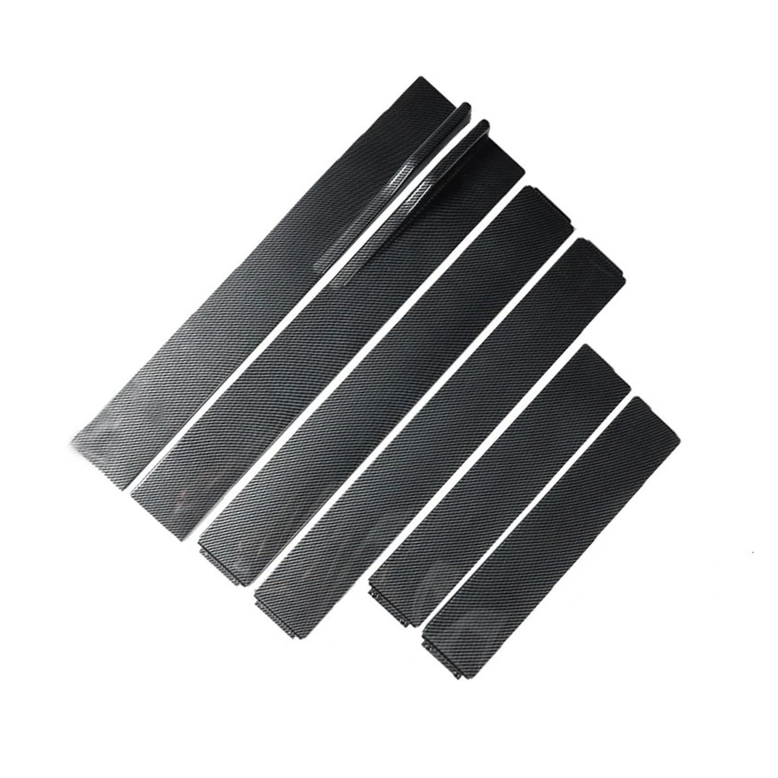 Seitenschweller Schweller 2M/2,2M Auto Universal Seitenschweller Verlängerung Rocker Panels Lip Splitter 6PCS Seite Spoiler ABS Auto Seite Rock(Carbon fiber 2.2m) von ZHANGWENLING