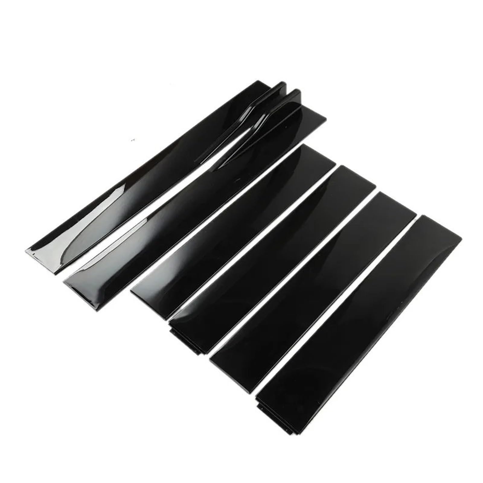 Seitenschweller Schweller 2M/2,2M Auto Universal Seitenschweller Verlängerung Rocker Panels Lip Splitter 6PCS Seite Spoiler ABS Auto Seite Rock(Shiny black 2m) von ZHANGWENLING