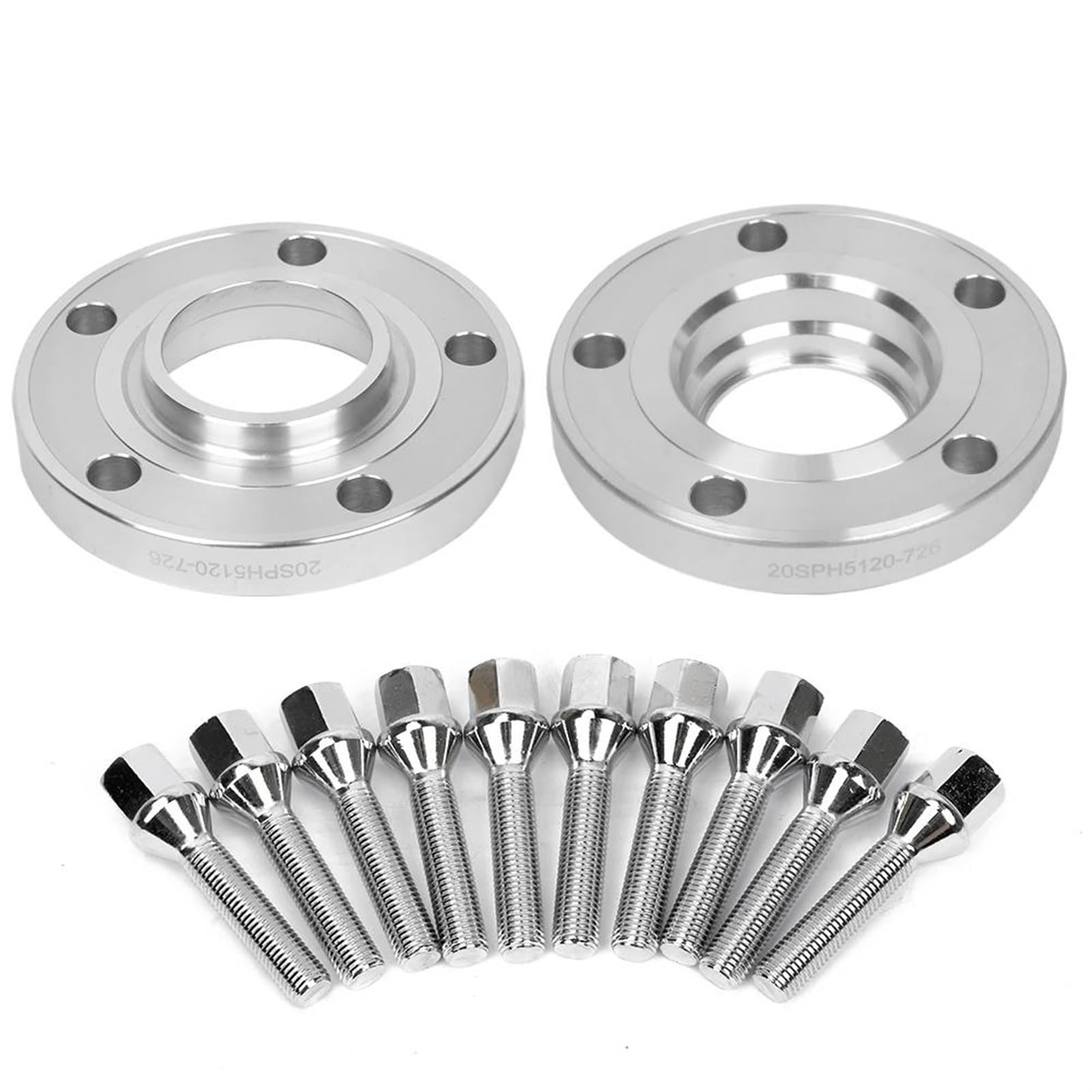 Spürverbreiterungsatz 20mm Hubcentric Spurverbreiterungen PCD 5x12 0 72,56 Bohrung Für E46 E60 E61 E90 E91 & 2 Spacer +10 Schrauben Rad Distanzscheiben von ZHANGWENLING