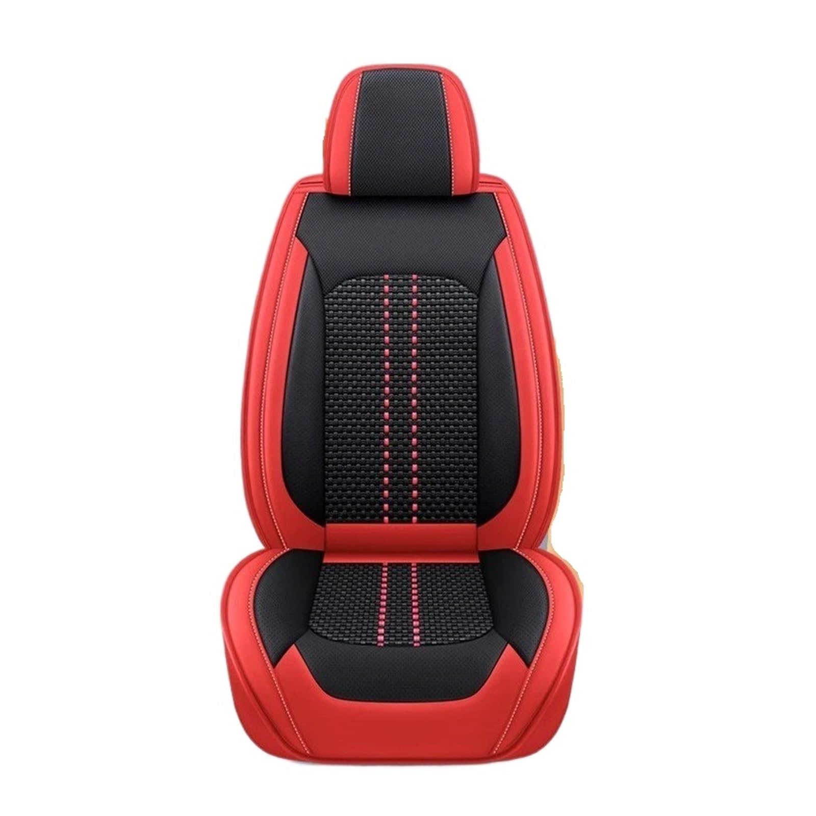 ZHANGWENLING Autschonbezüge Für Citroen Für C4 Für Picasso Für C3 Für C5 Für C6 DS4 DS5 DS6 DS7 Universal Ice Shreds Autositzbezug Autositzbezüge(Black Red A 5 Seat) von ZHANGWENLING