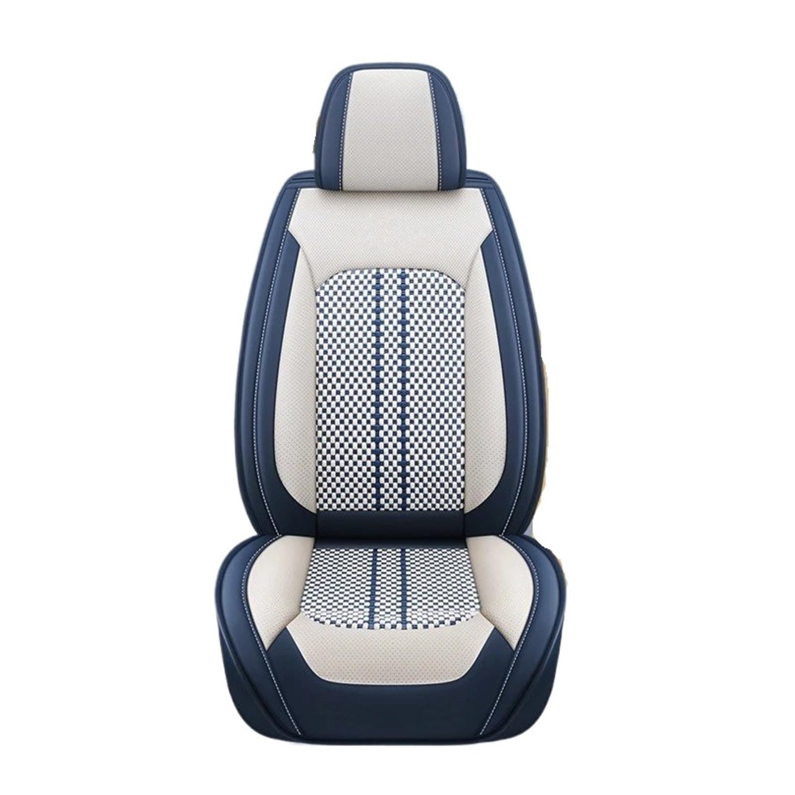 ZHANGWENLING Autschonbezüge Für Citroen Für C4 Für Picasso Für C3 Für C5 Für C6 DS4 DS5 DS6 DS7 Universal Ice Shreds Autositzbezug Autositzbezüge(White Blue A 5 Seat) von ZHANGWENLING