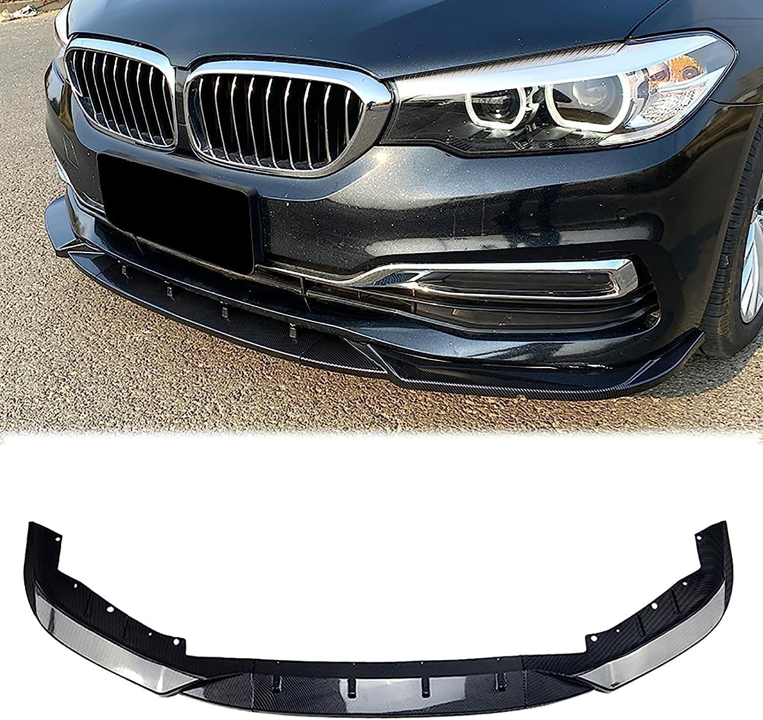 Splitter Seitenlippensplitter für BMW 5 Series G30 525i 530i 2017-2020 Front-Heckstoßfänger-Unterlippe Spoiler-Schutzabdeckung von ZHANGX